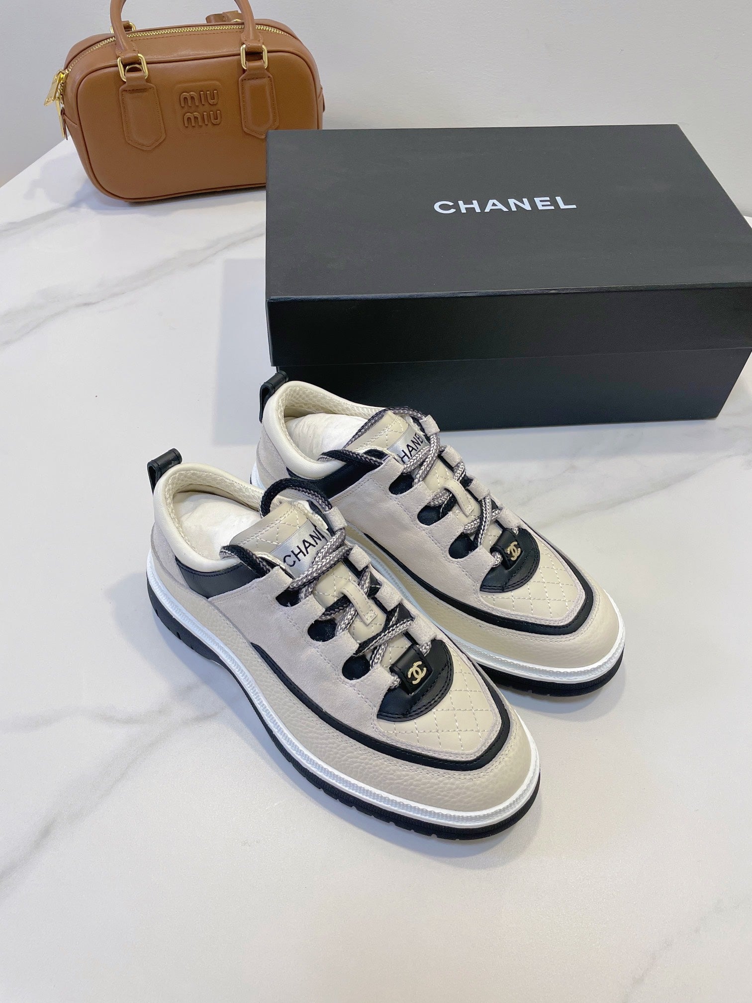 CC Sneaker In Ivory White Cowhide 144772