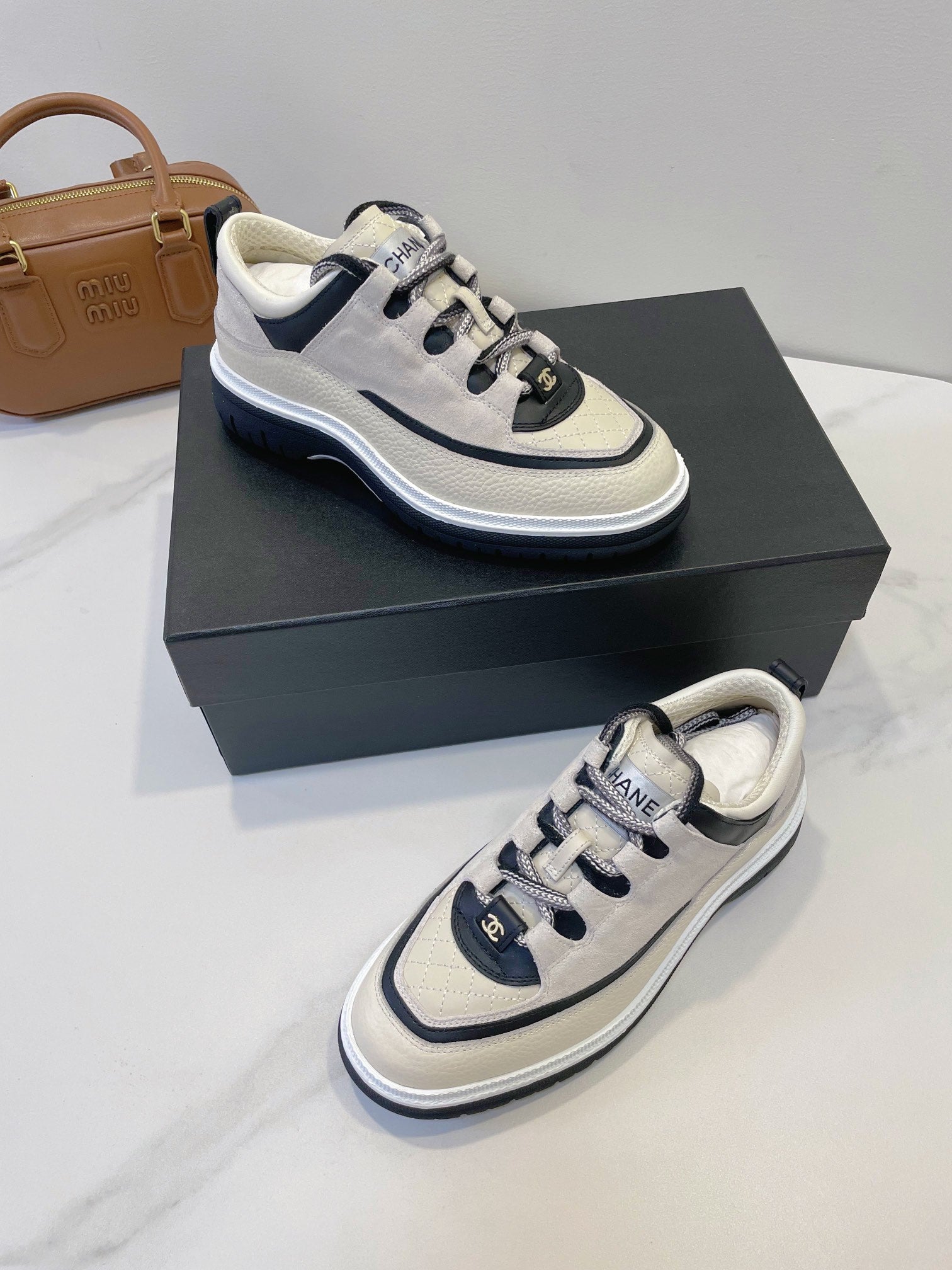 CC Sneaker In Ivory White Cowhide 144772