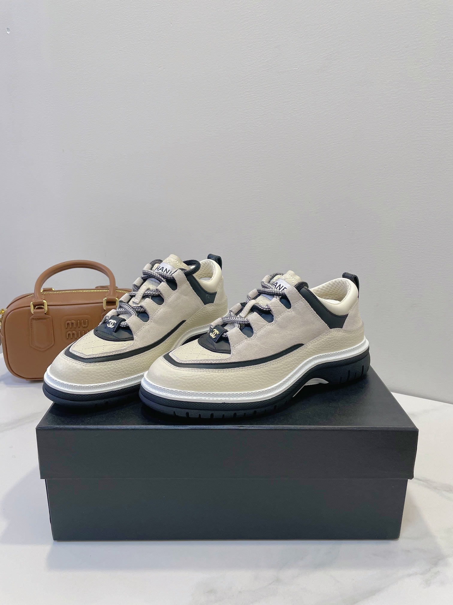 CC Sneaker In Ivory White Cowhide 144772