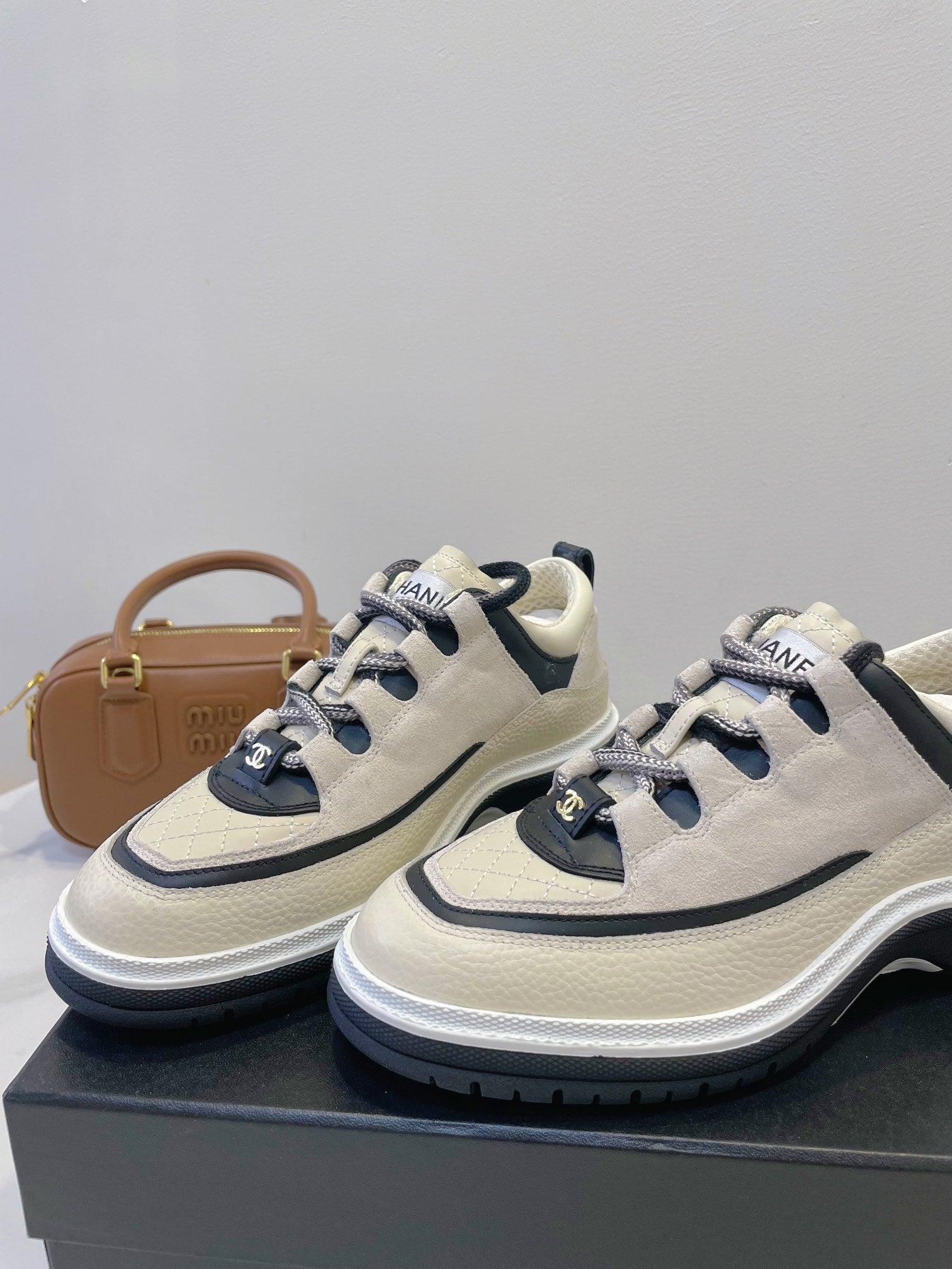 CC Sneaker In Ivory White Cowhide 144772