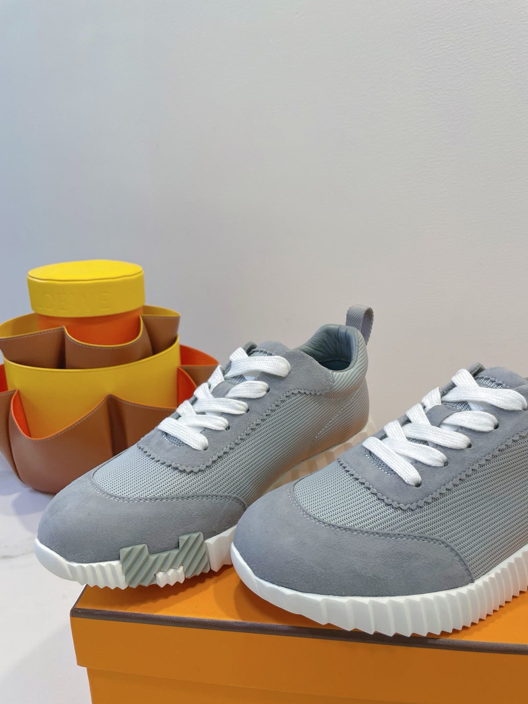 HM  Bouncing sneaker Gray Fabric with Suede 212280