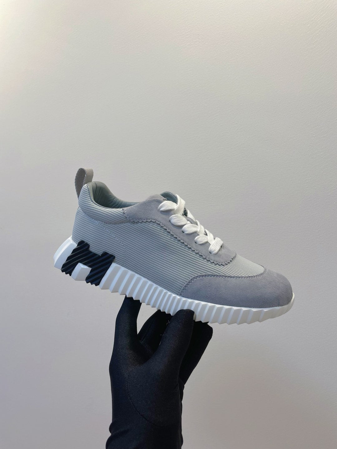 HM  Bouncing sneaker Gray Fabric with Suede 212280