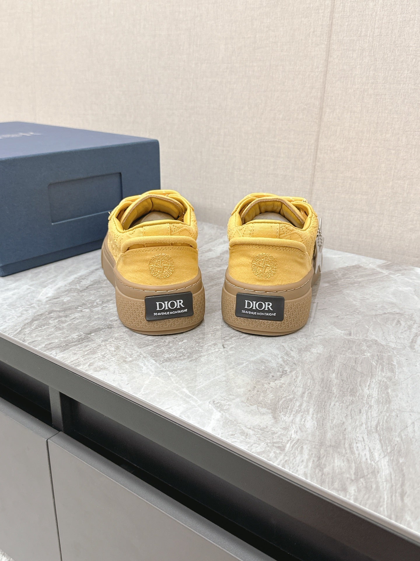 CD And Stone Island B33 Sneaker â€“ Limited And Numbered Edition Yellow Canvas
