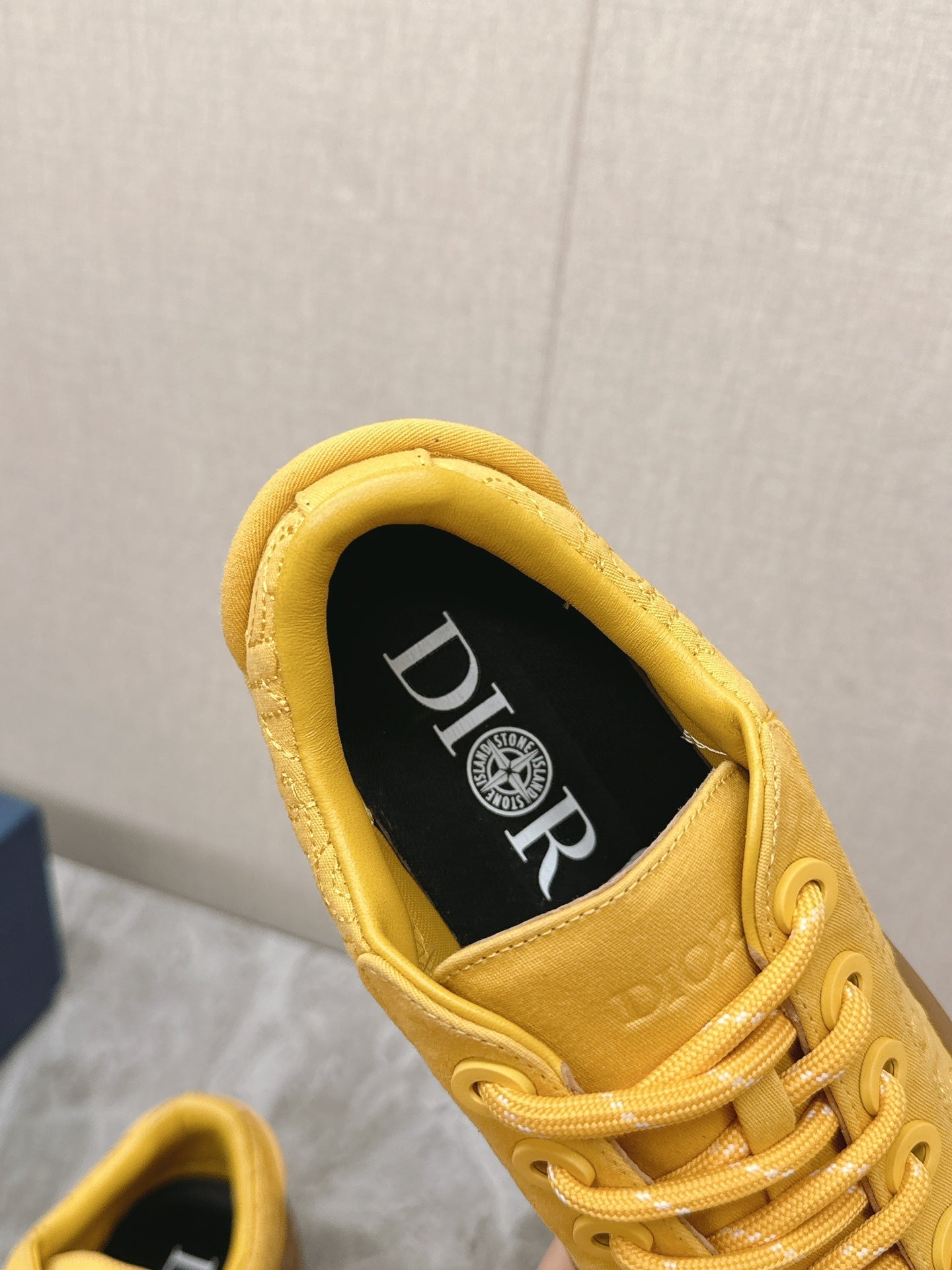 CD And Stone Island B33 Sneaker â€“ Limited And Numbered Edition Yellow Canvas