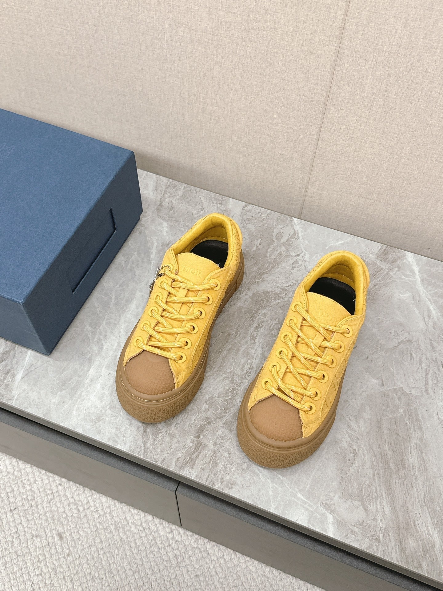 CD And Stone Island B33 Sneaker â€“ Limited And Numbered Edition Yellow Canvas