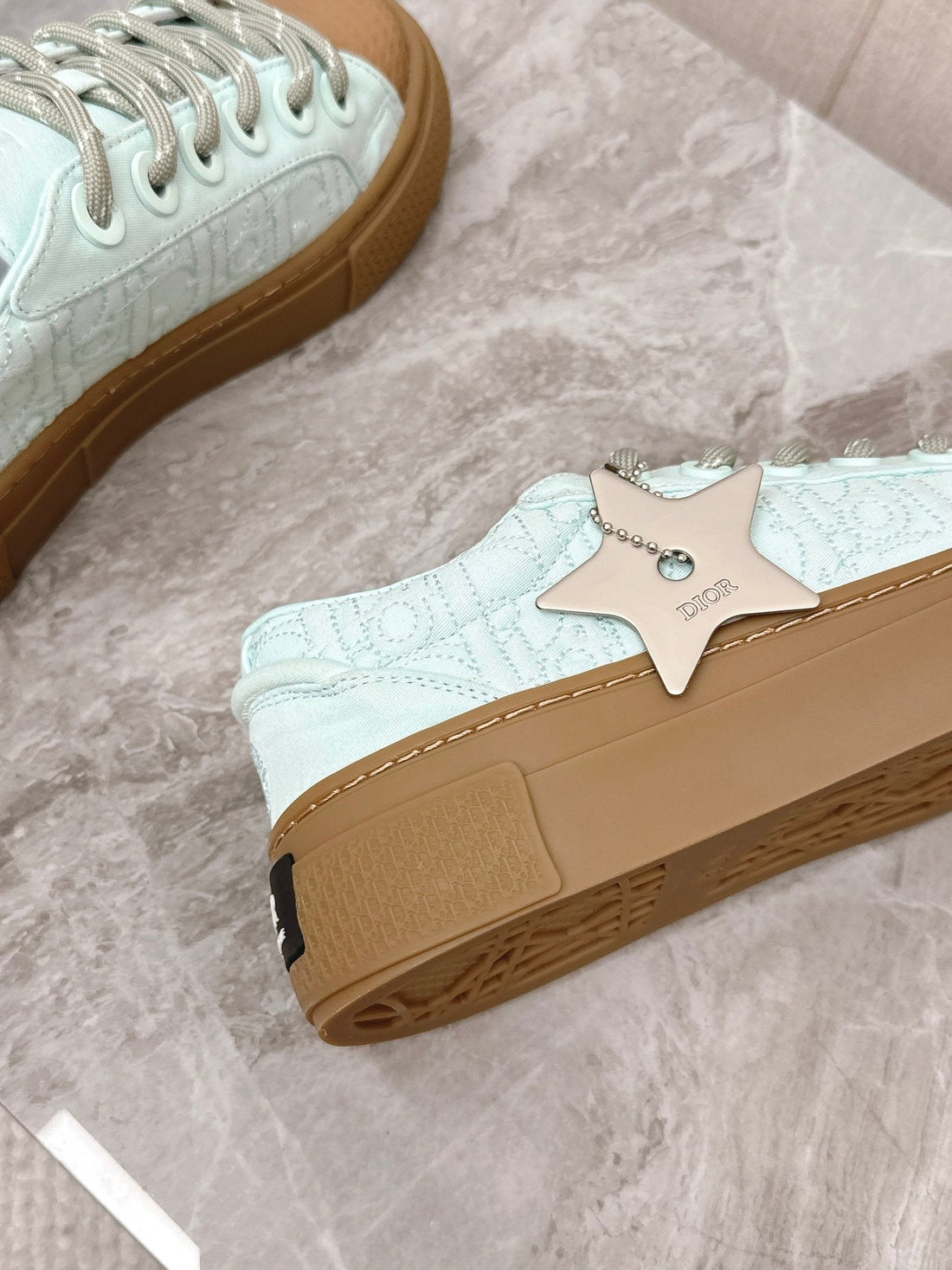 CD And Stone Island B33 Sneaker â€“ Limited And Numbered Edition Light Jade Green Canvas