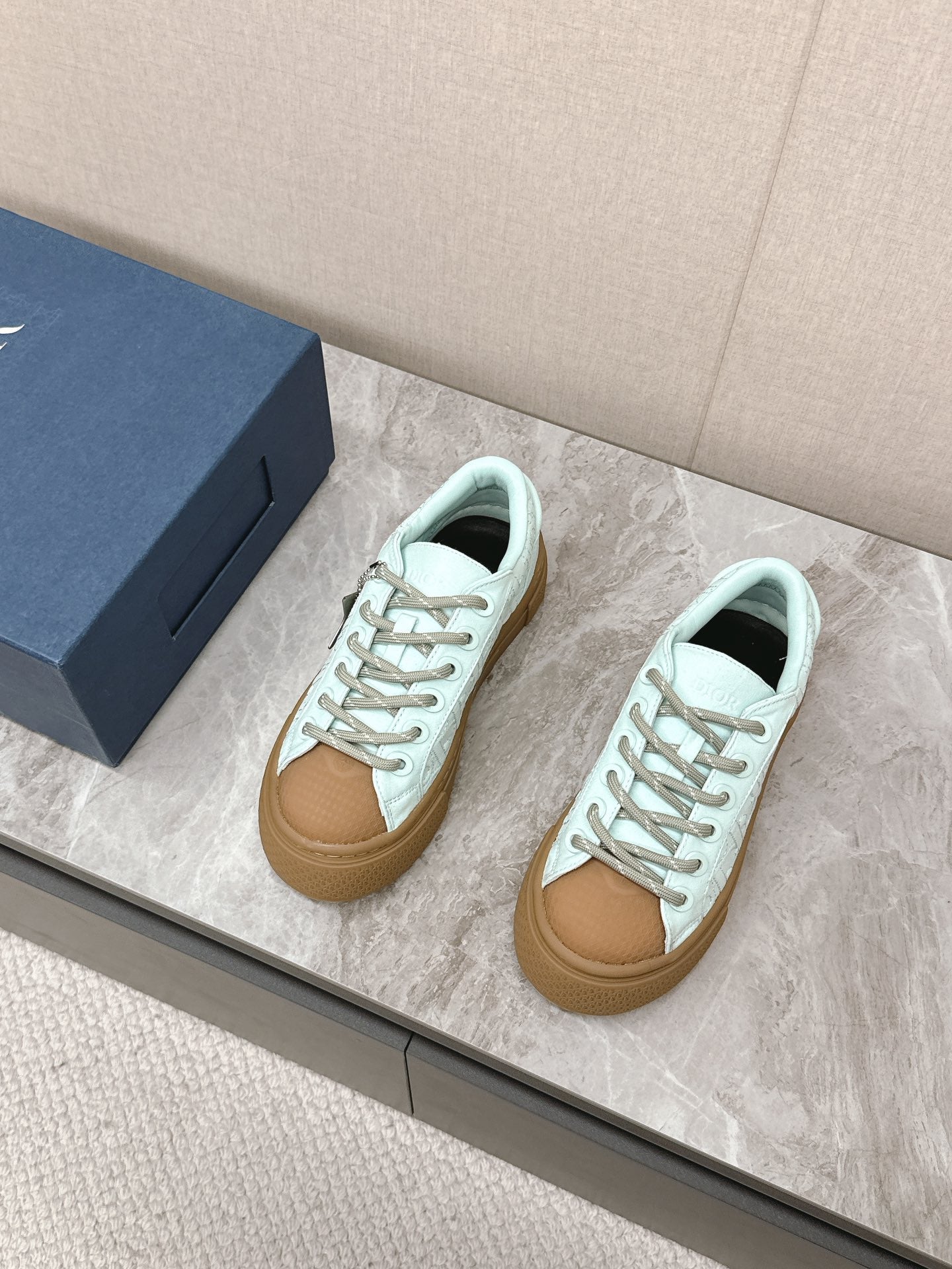 CD And Stone Island B33 Sneaker â€“ Limited And Numbered Edition Light Jade Green Canvas