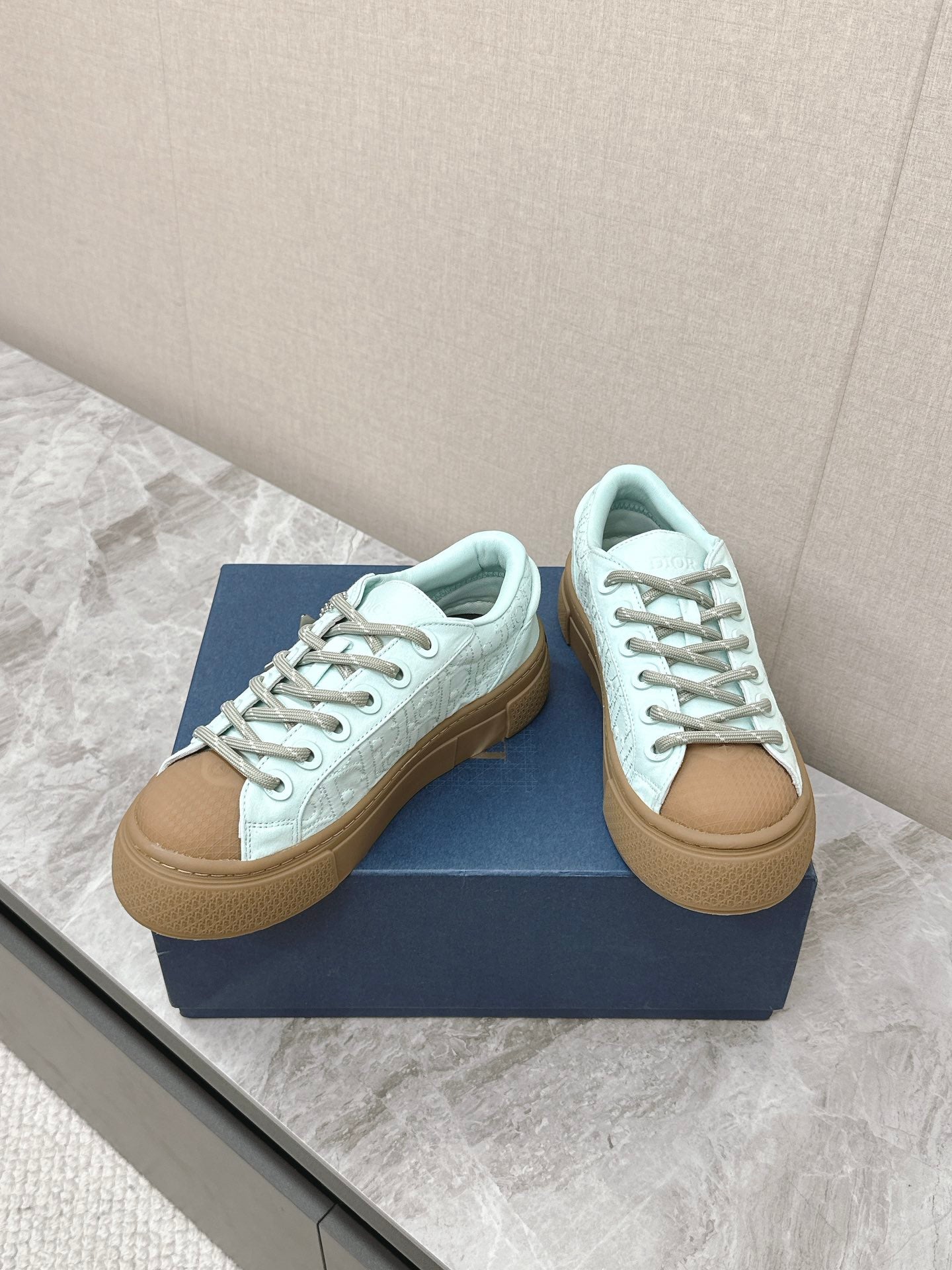 CD And Stone Island B33 Sneaker â€“ Limited And Numbered Edition Light Jade Green Canvas