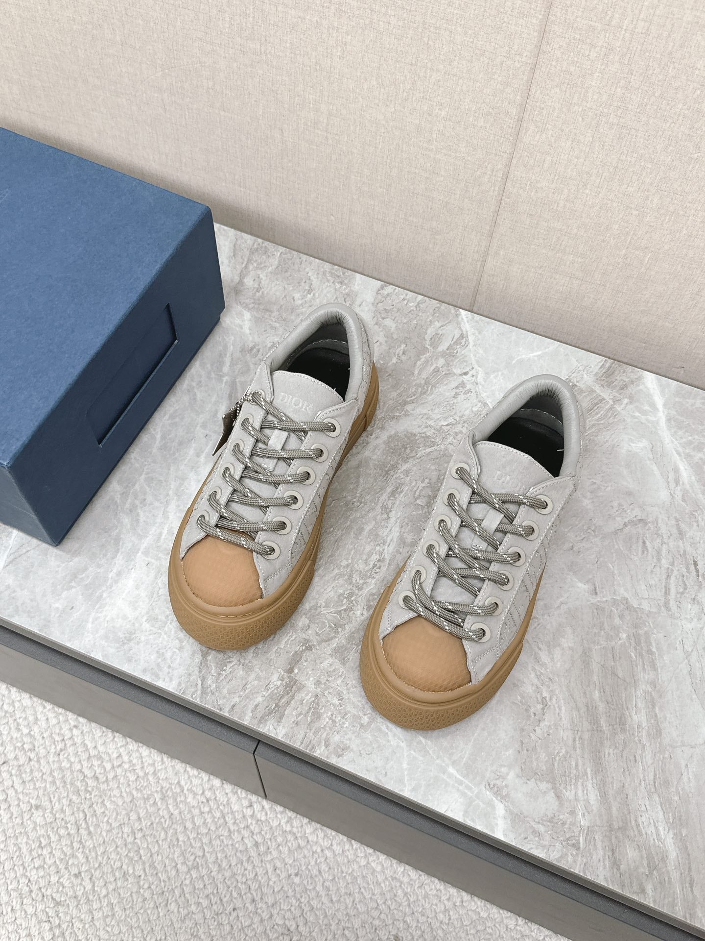 CD And Stone Island B33 Sneaker â€“ Limited And Numbered Edition Grey Canvas