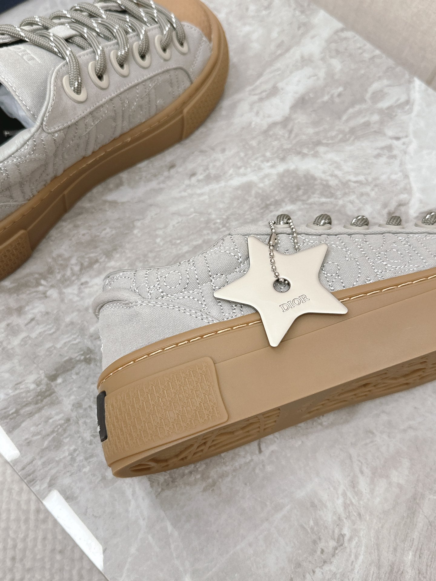 CD And Stone Island B33 Sneaker â€“ Limited And Numbered Edition Grey Canvas