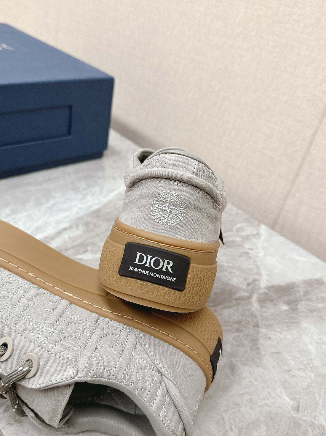 CD And Stone Island B33 Sneaker â€“ Limited And Numbered Edition Grey Canvas