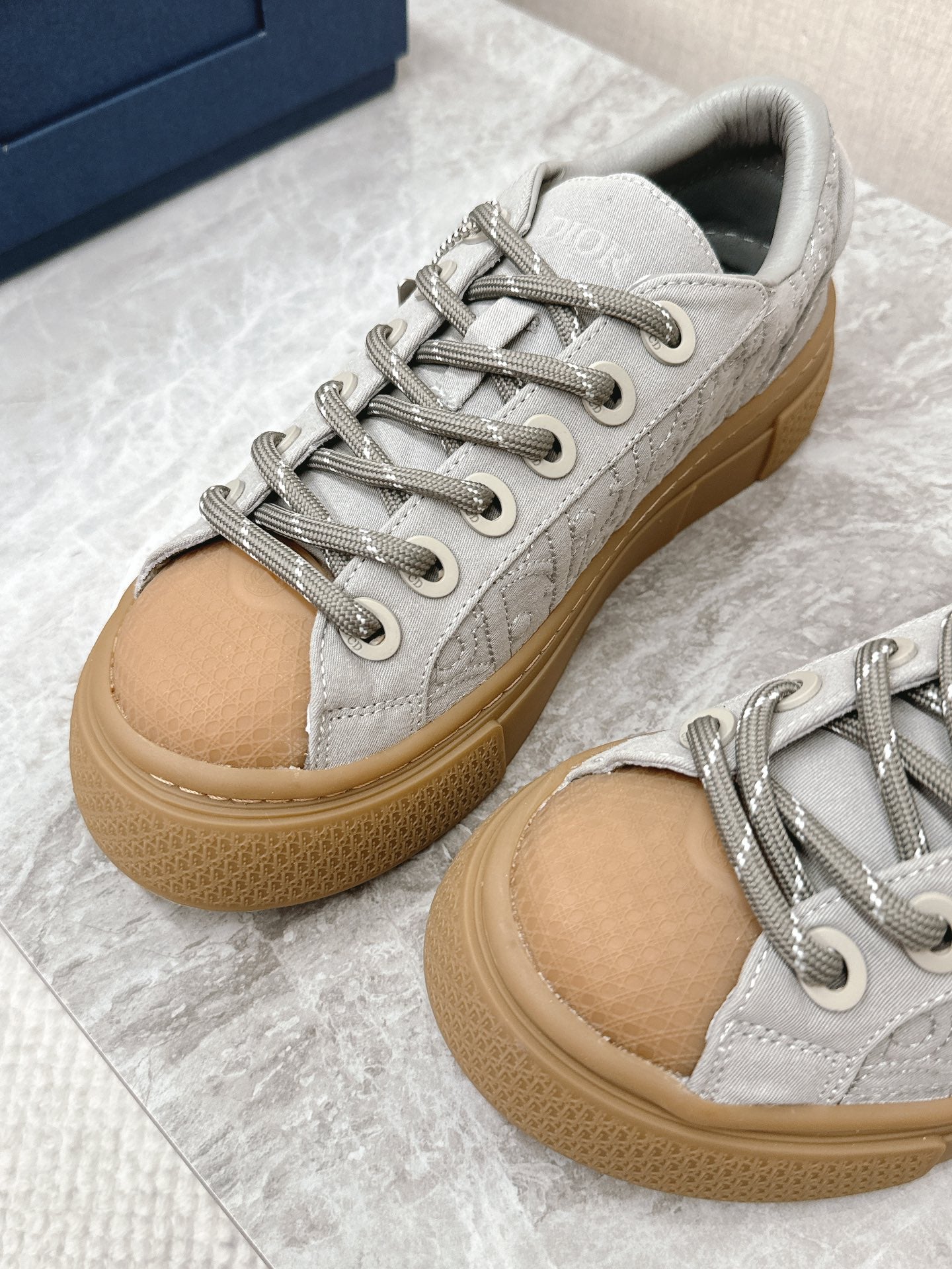 CD And Stone Island B33 Sneaker â€“ Limited And Numbered Edition Grey Canvas