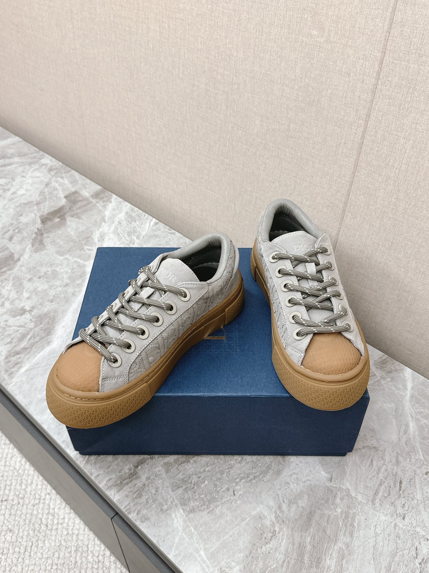 CD And Stone Island B33 Sneaker â€“ Limited And Numbered Edition Grey Canvas