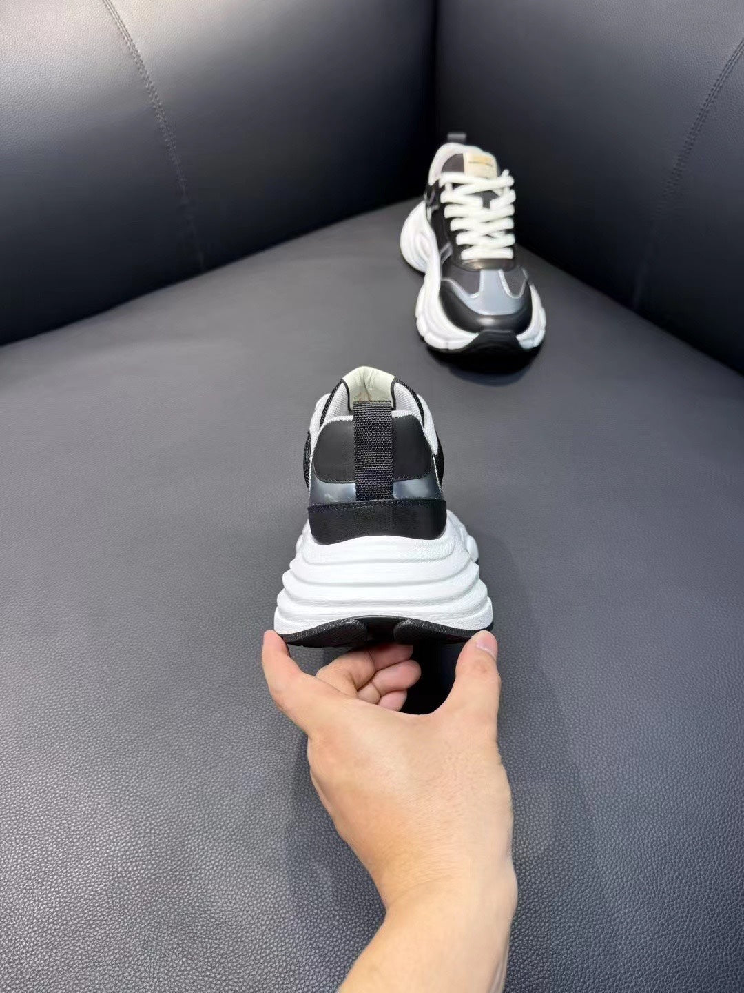 GG Men's Sneaker Blue Mesh Suede 751837