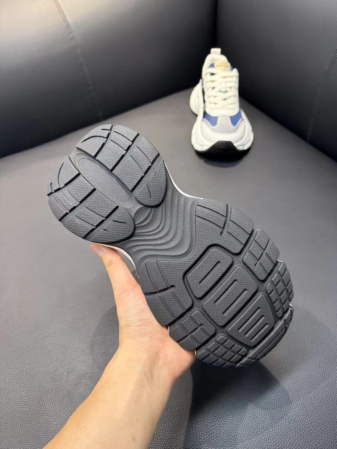 GG Men's Sneaker Blue Mesh Suede 751837