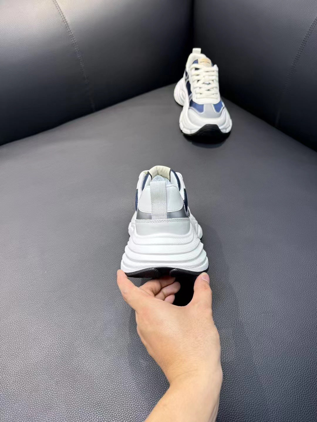 GG Men's Sneaker Blue Mesh Suede 751837