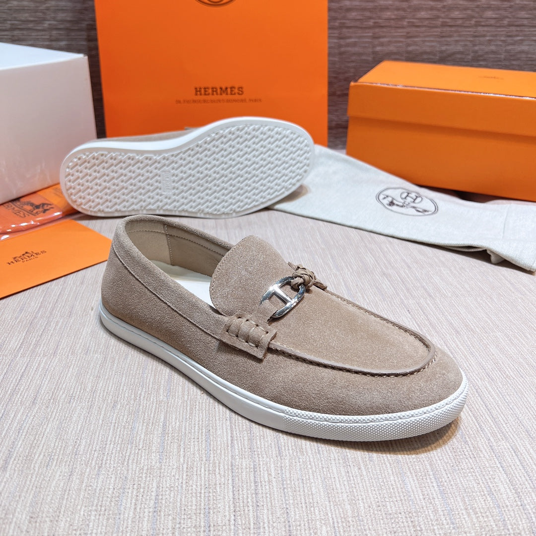 HM Men's Ignacio Loafer Beige Suede 713056