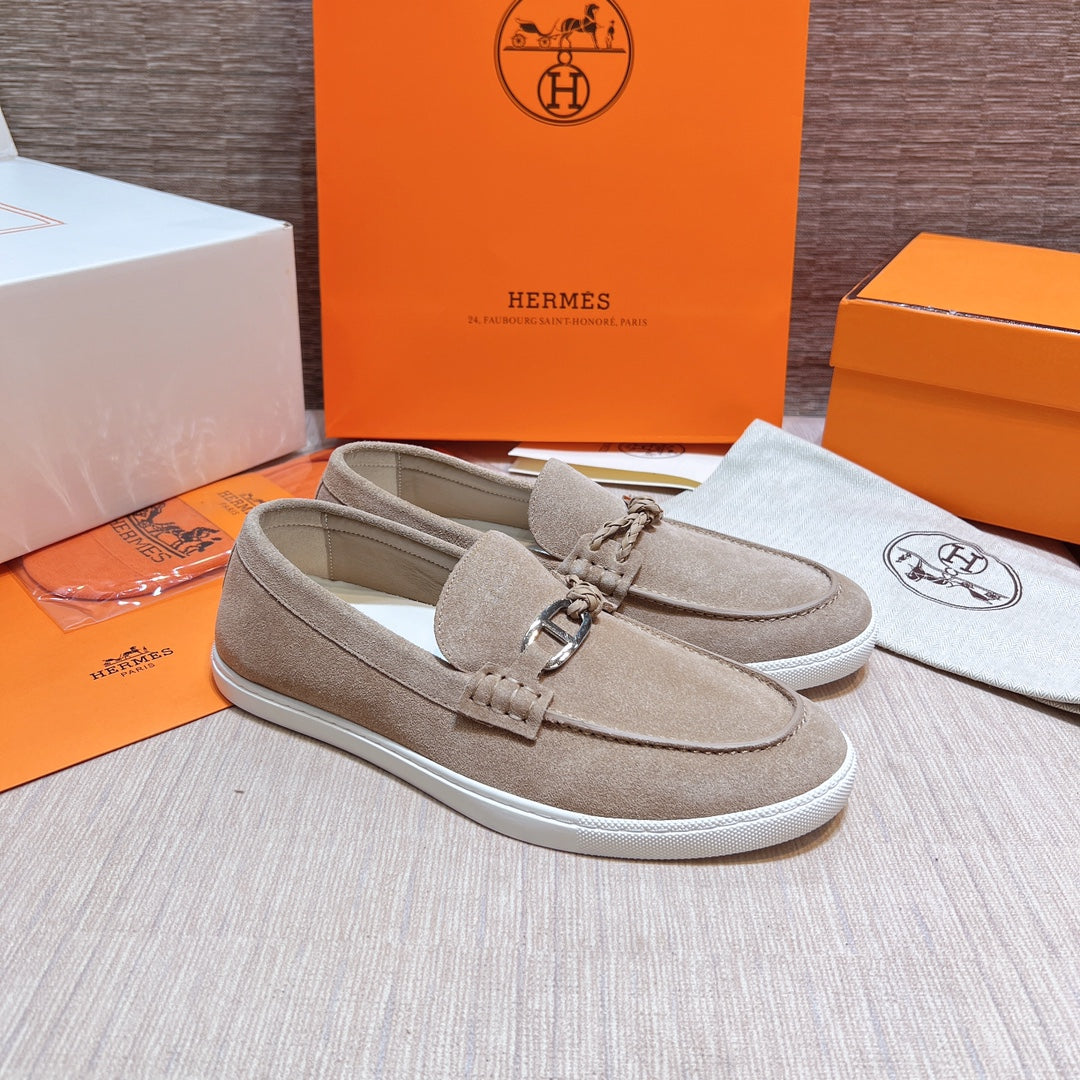 HM Men's Ignacio Loafer Beige Suede 713056