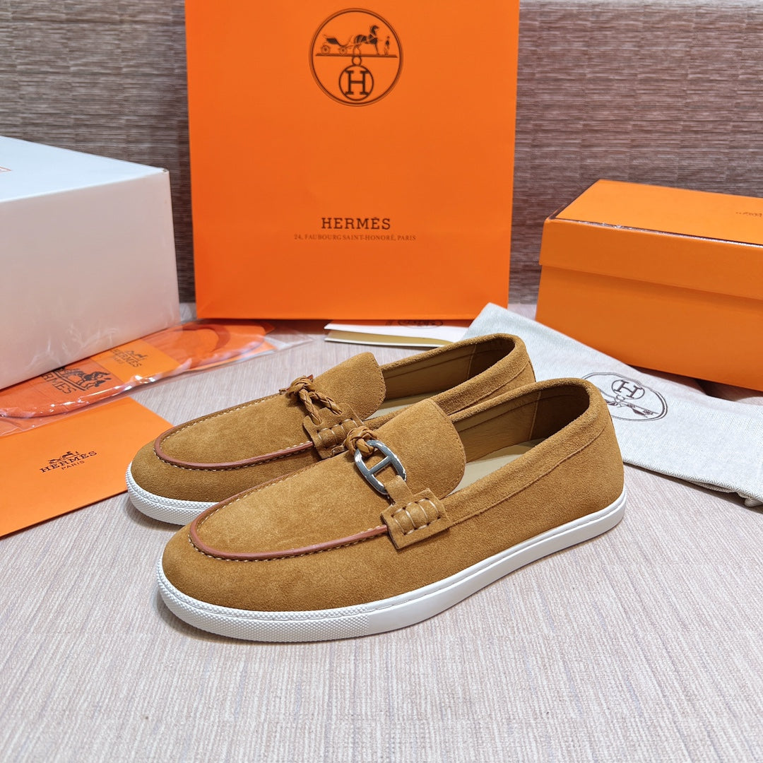 HM Men's Ignacio Loafer Light Brown Suede 713054