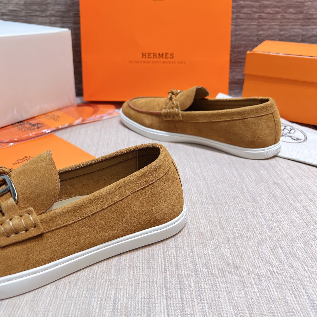 HM Men's Ignacio Loafer Light Brown Suede 713054