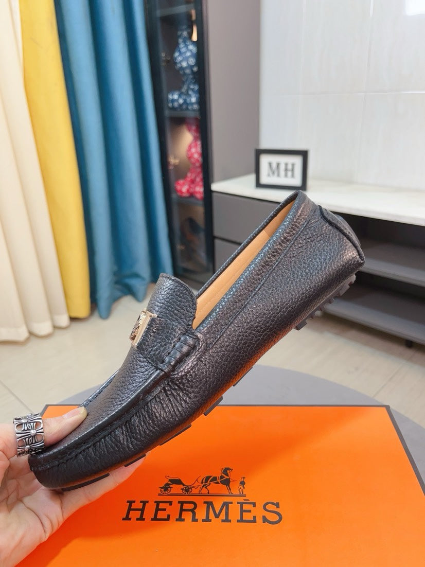 HM Men's Loafer Black Cowhide 263156