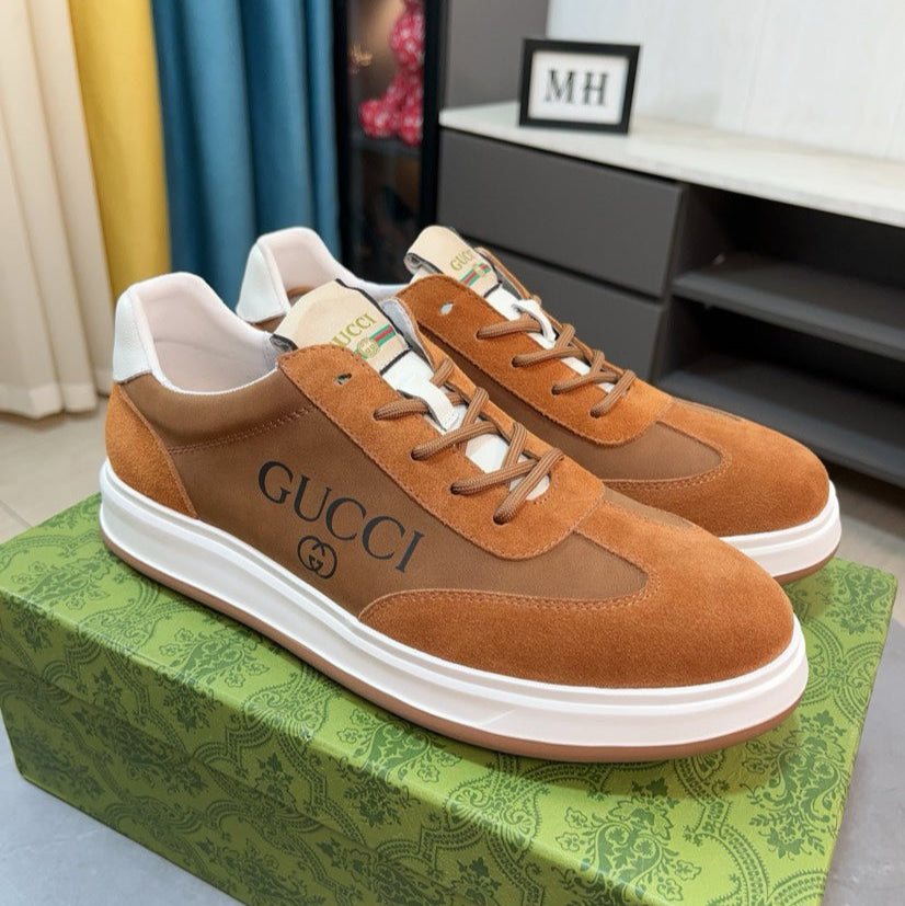 GG Men's Sneaker Brown Suede 478218