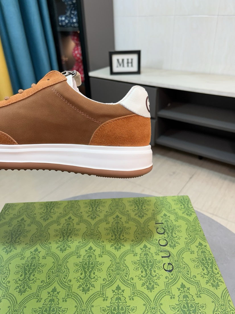 GG Men's Sneaker Brown Suede 478218