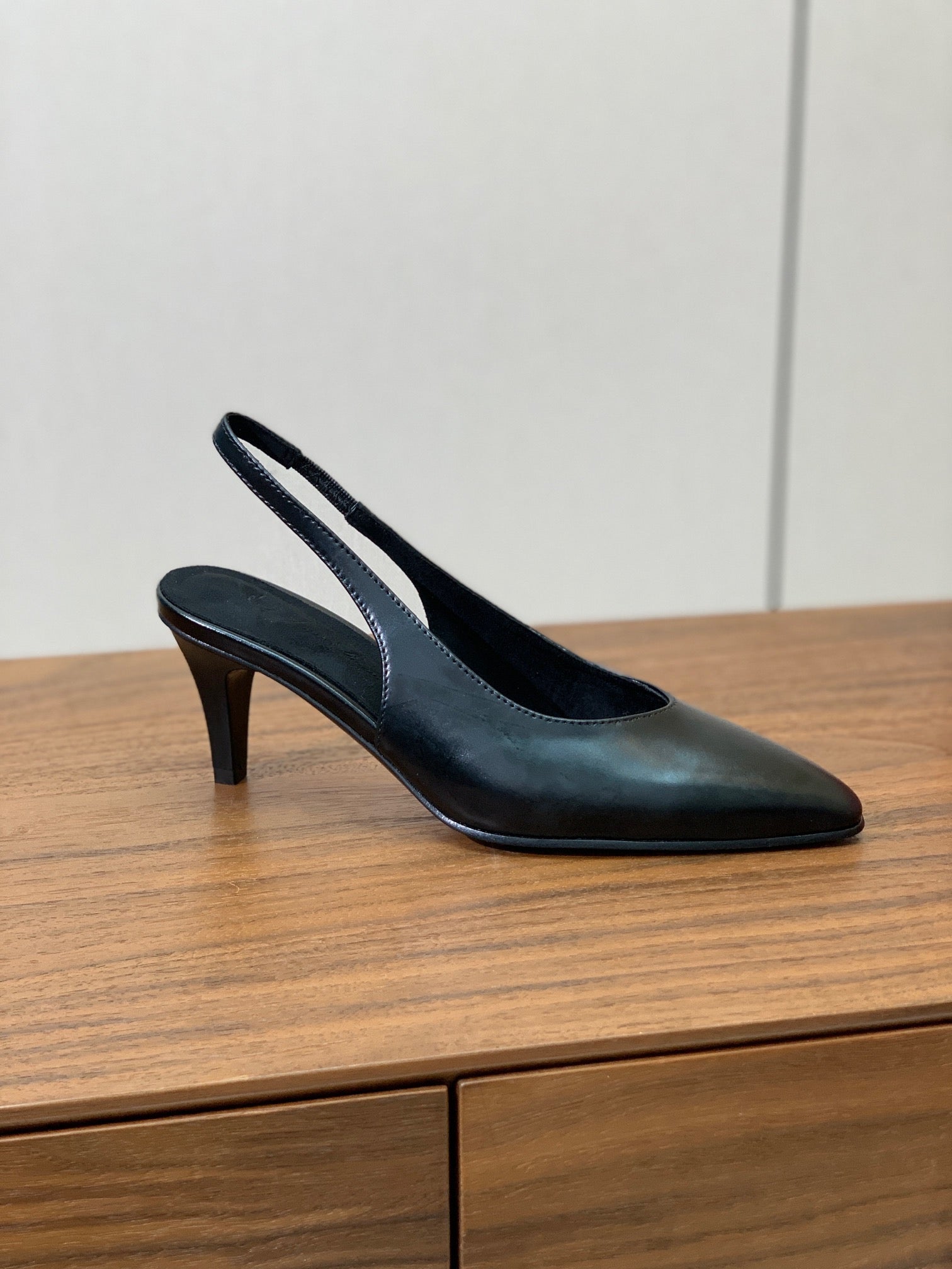 LP Rebecca Slingbacks 50mm In Black Cowhide 984365