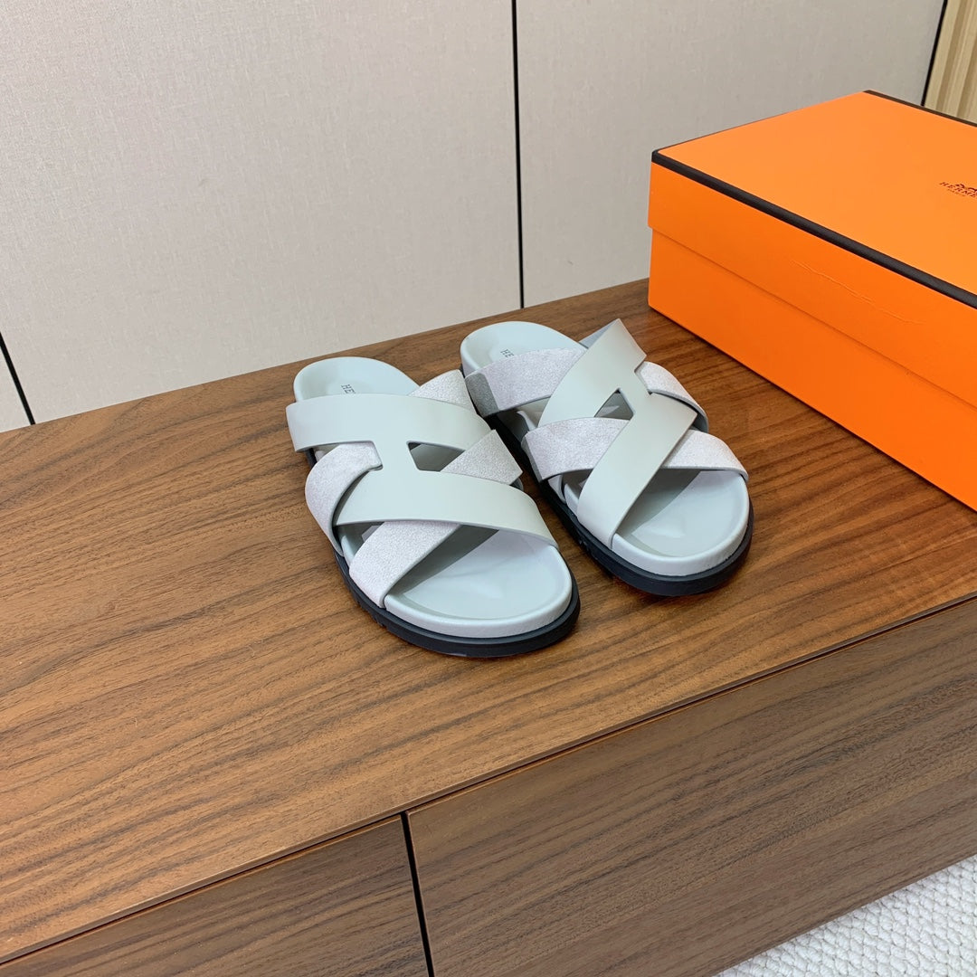 HM Kazimir Sandal baby Blue Suede Calfskin 294038