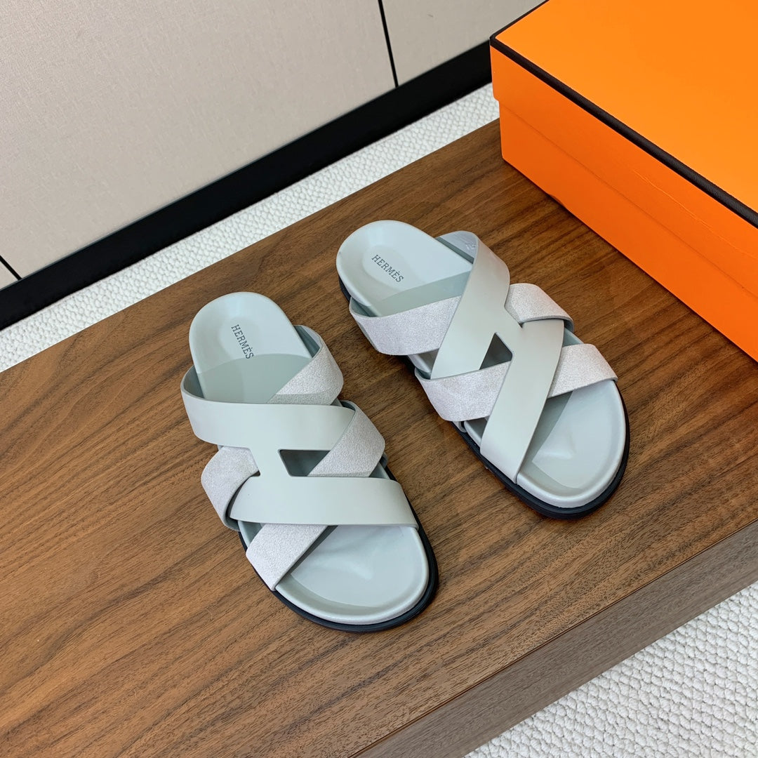 HM Kazimir Sandal baby Blue Suede Calfskin 294038