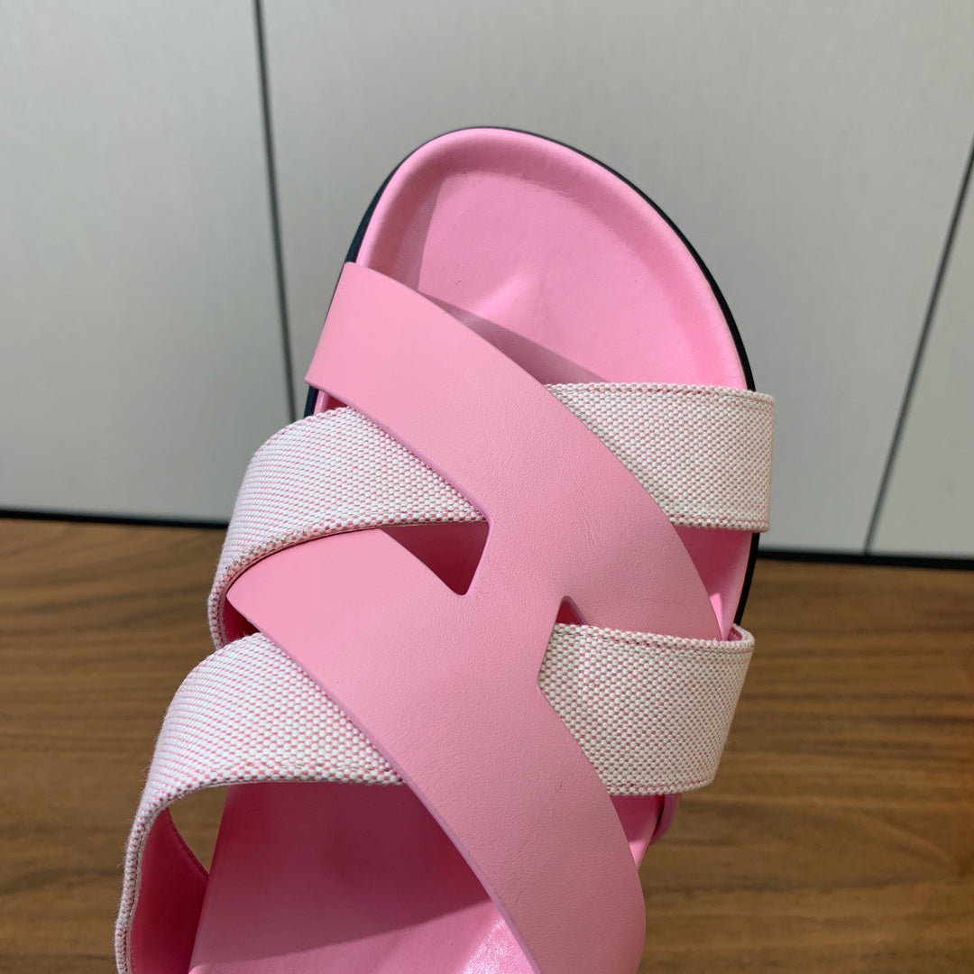 HM Kazimir Sandal Pink Farbic Calfskin 293983