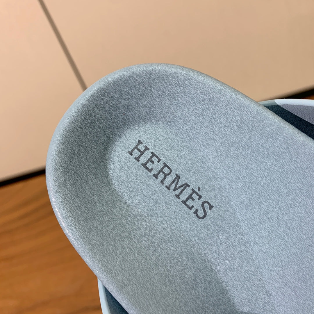 HM Kazimir Sandal Light  Blue Suede Calfskin 293992