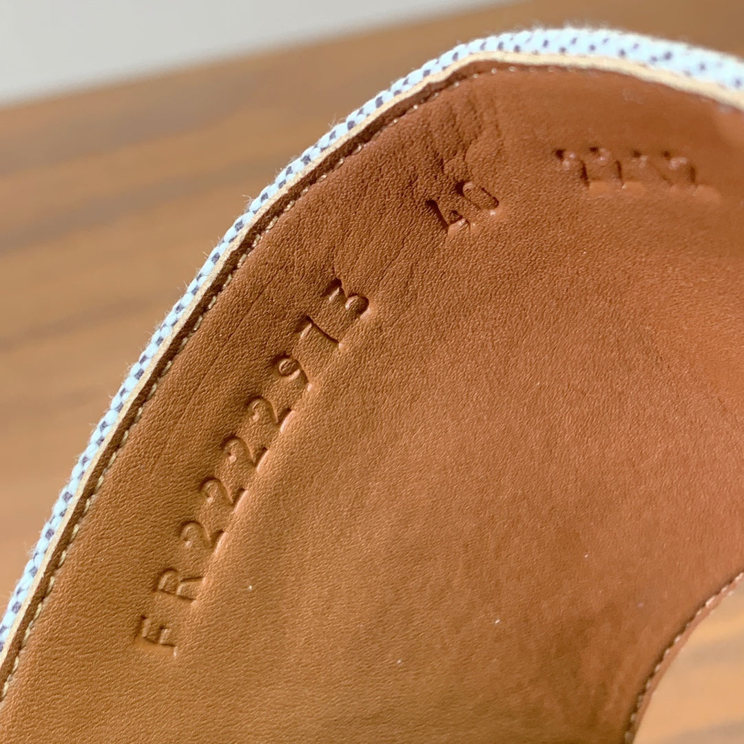 HM Jackson Sandal Grey Black Calfskin 294042