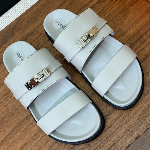 HM Jackson Sandal White Calfskin 294055