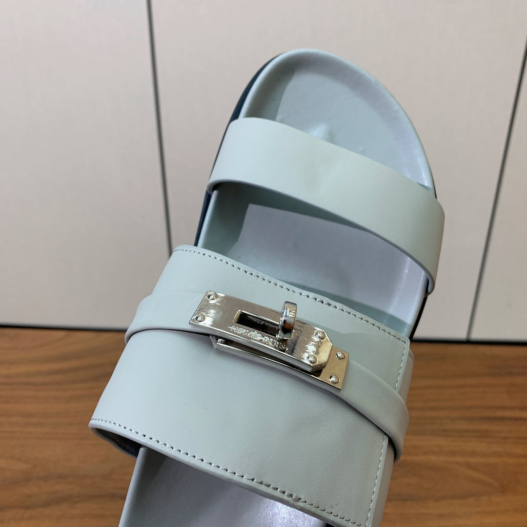 HM Jackson Sandal White Calfskin 294055