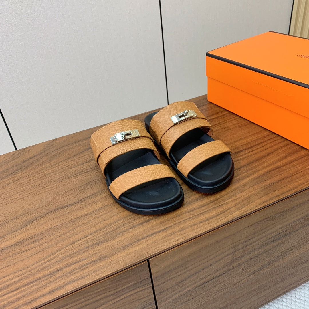 HM Jackson Sandal Brown Cowhide 294058