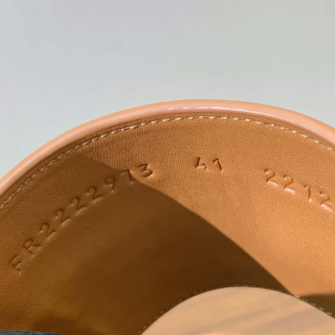 HM Jackson Sandal Brown Orange Cowhide 294061