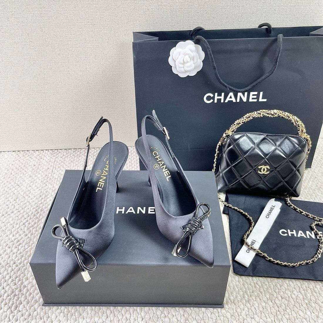 CC 25 Slingback Black Silk 330920