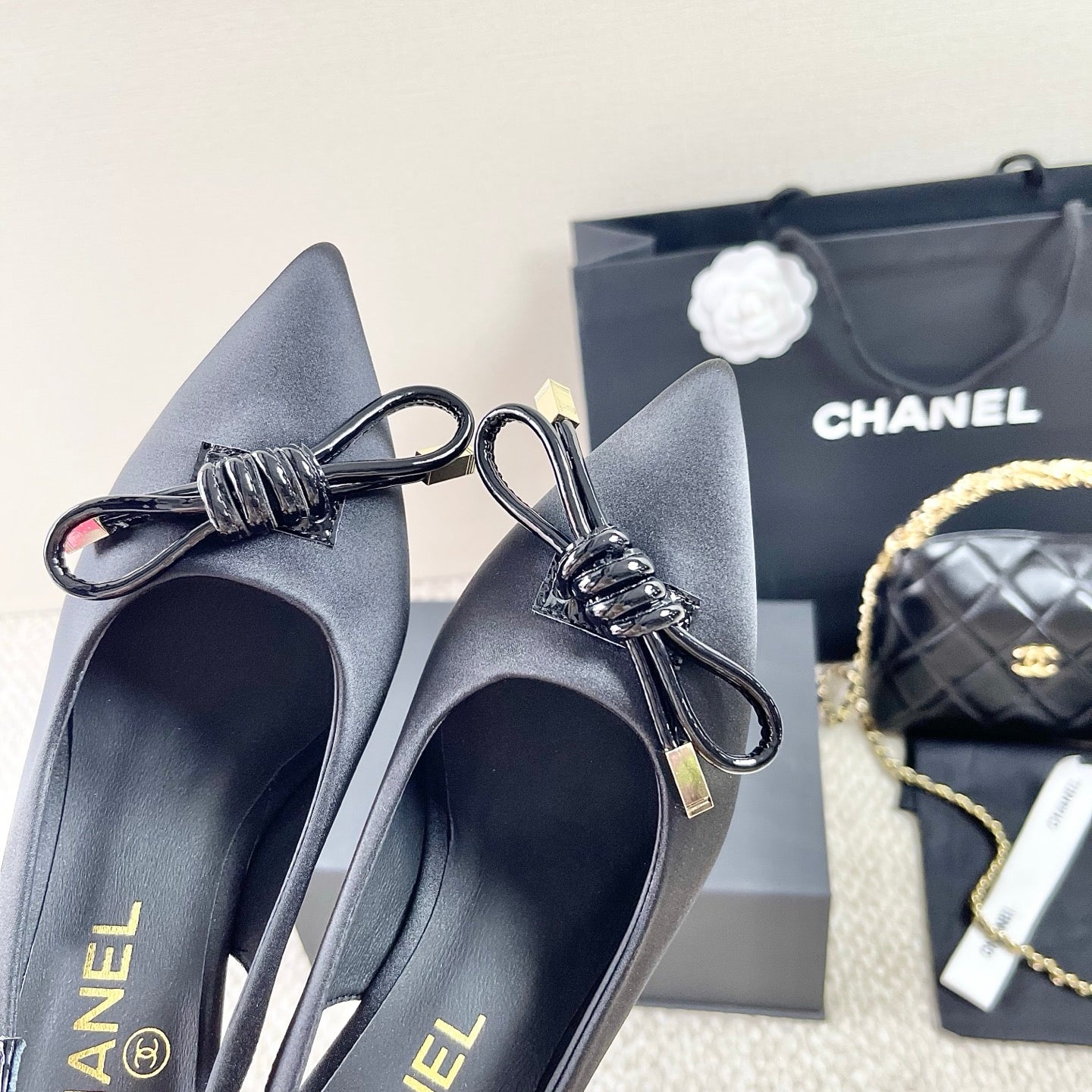 CC 25 Slingback Black Silk 330920