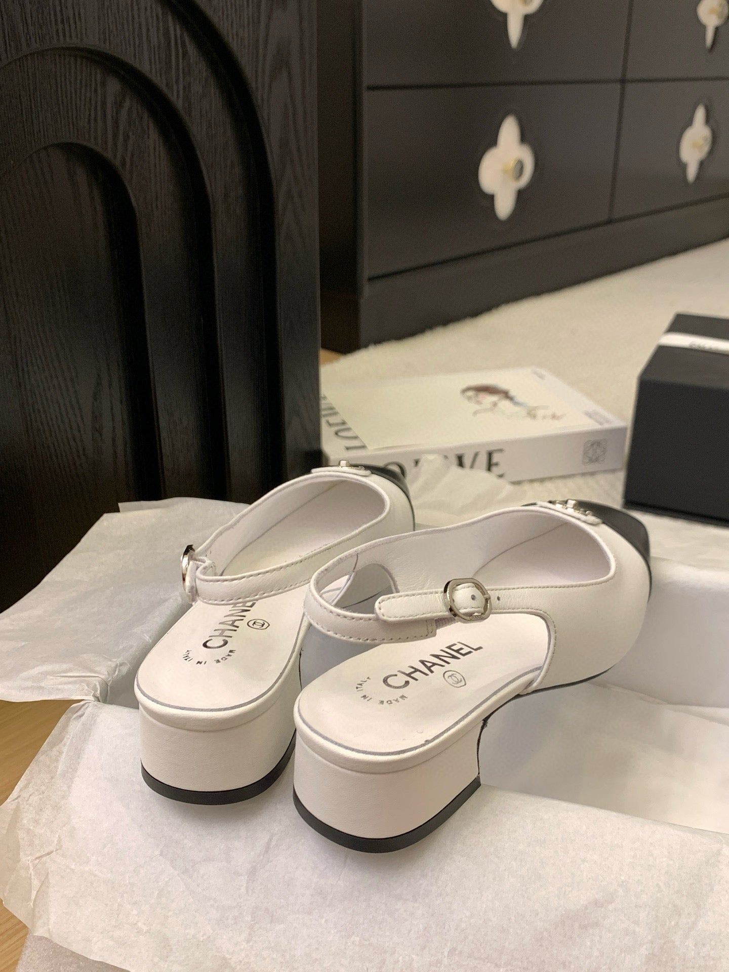 CC 25K Slingback Flat Calfskin