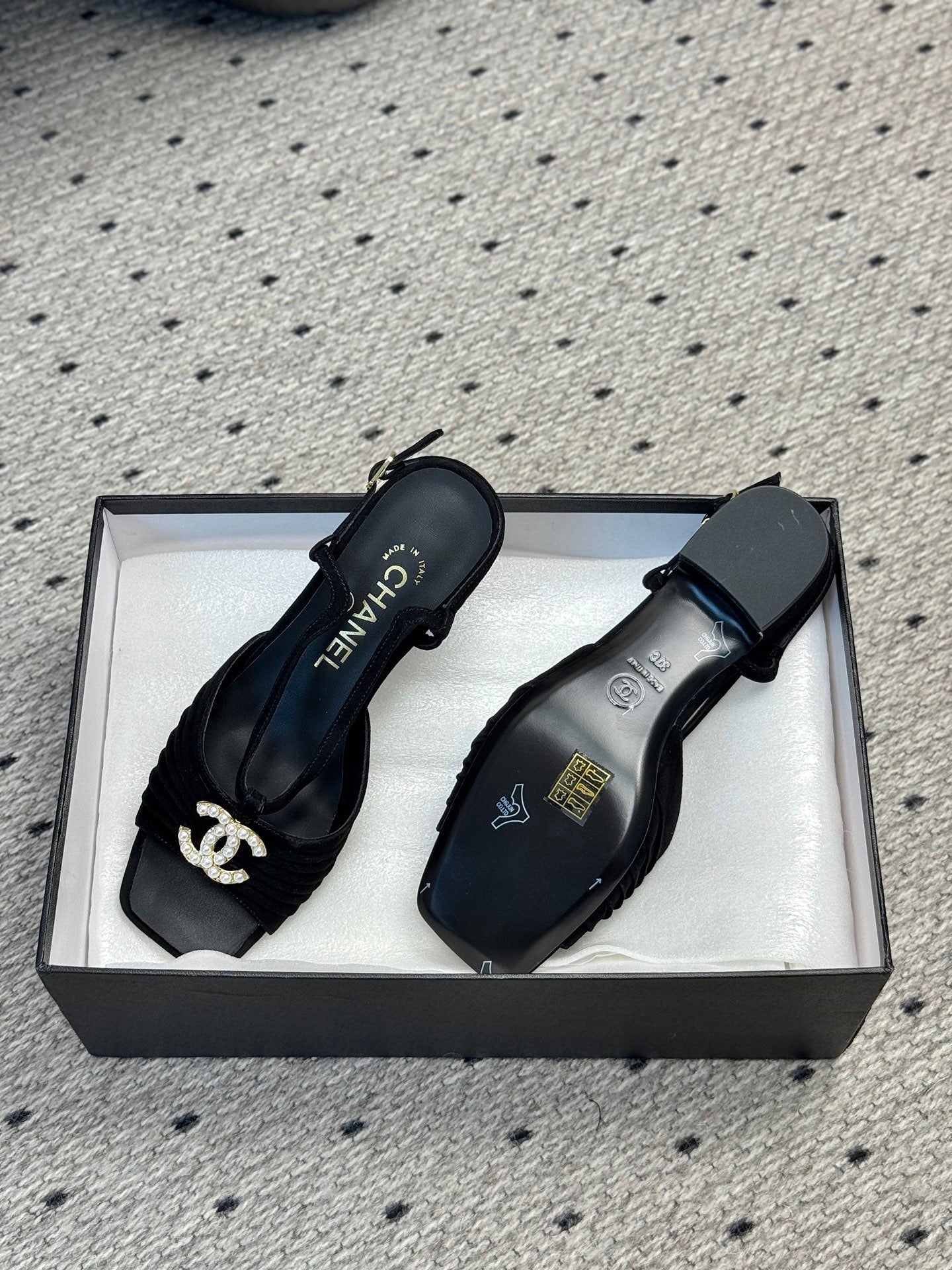 CC 25 Marry Jane Sandals Black Suede 329775