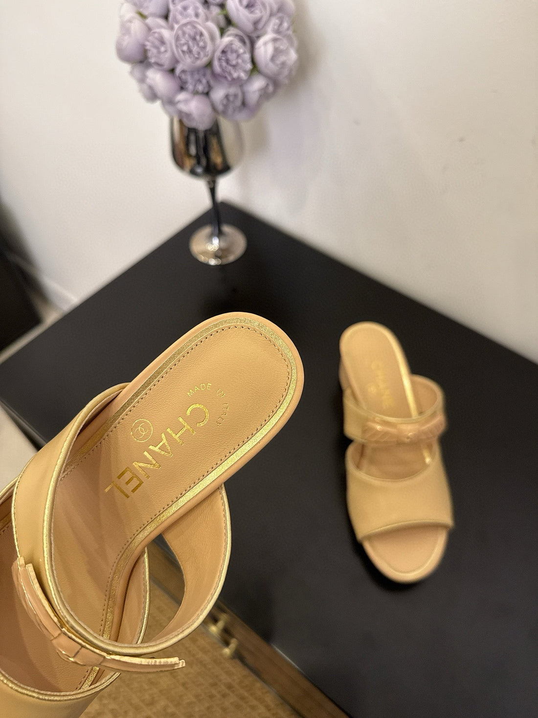 CC 25 Mule Beige Calfskin 365810