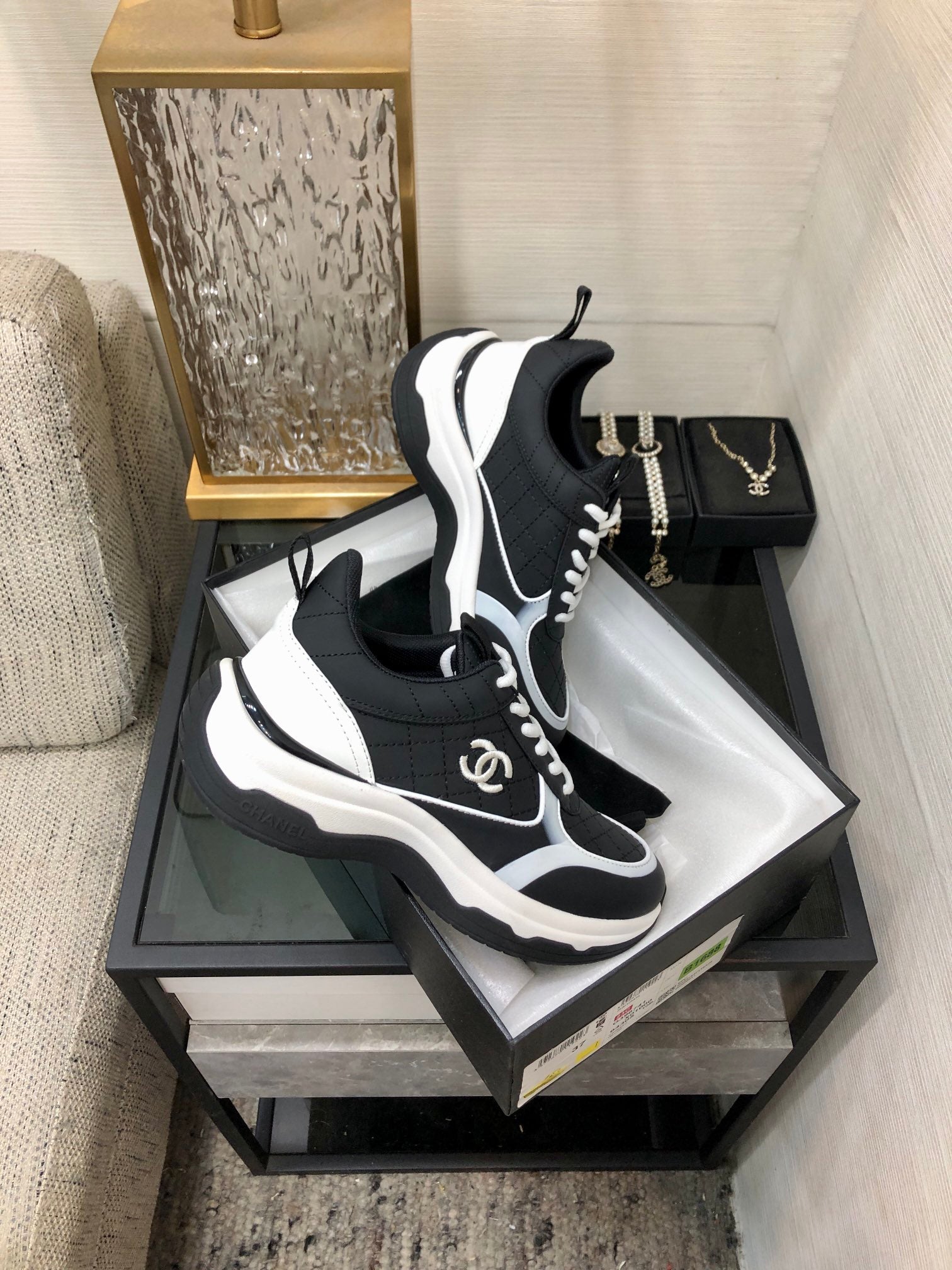 CC Sneaker Black Nappa Leather