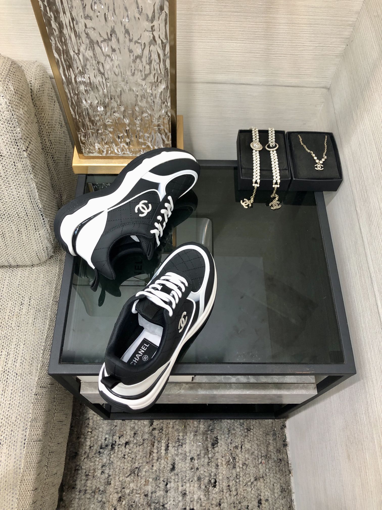CC Sneaker Black Nappa Leather