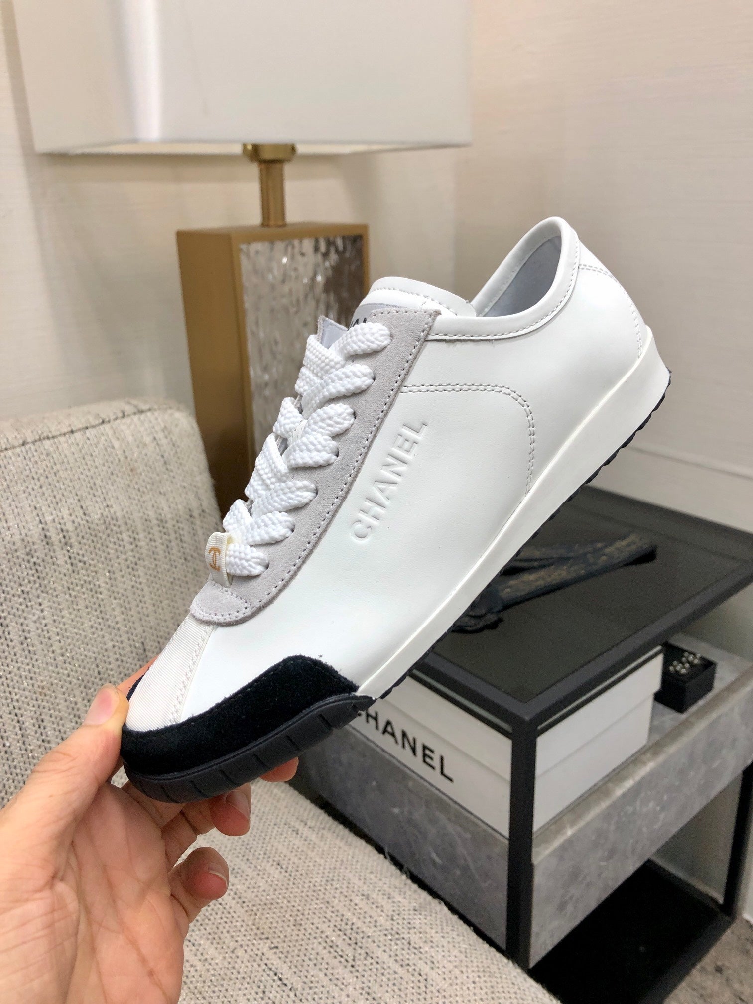 CC Sneake Black Mix White Grey Cowhide