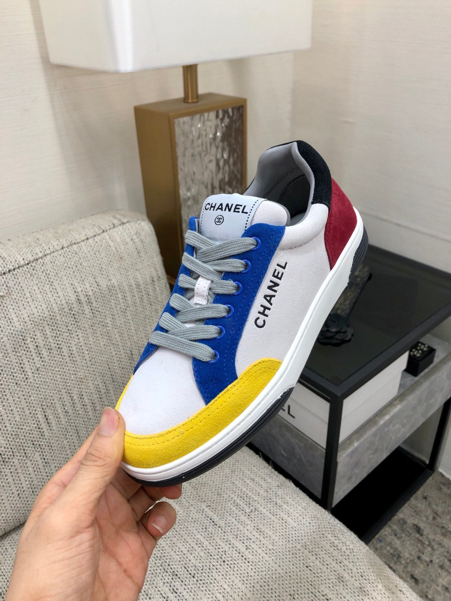 CC Sneaker Metis Casual Blue Yellow Mix Black Red Sude