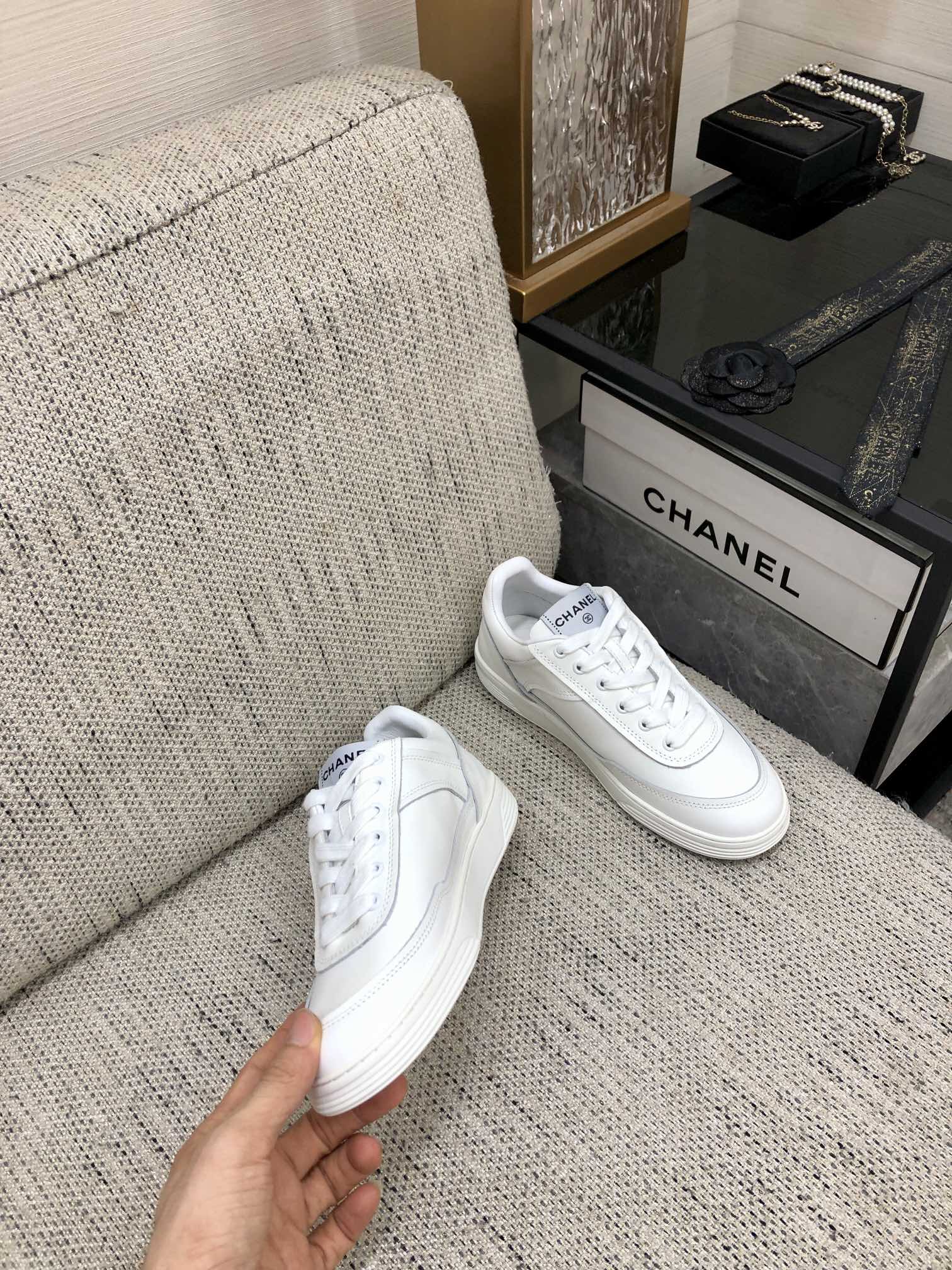 CC Sneaker White Cowhide