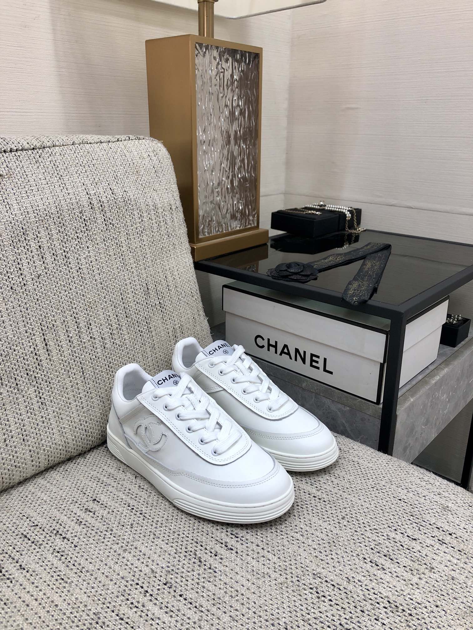 CC Sneaker White Cowhide