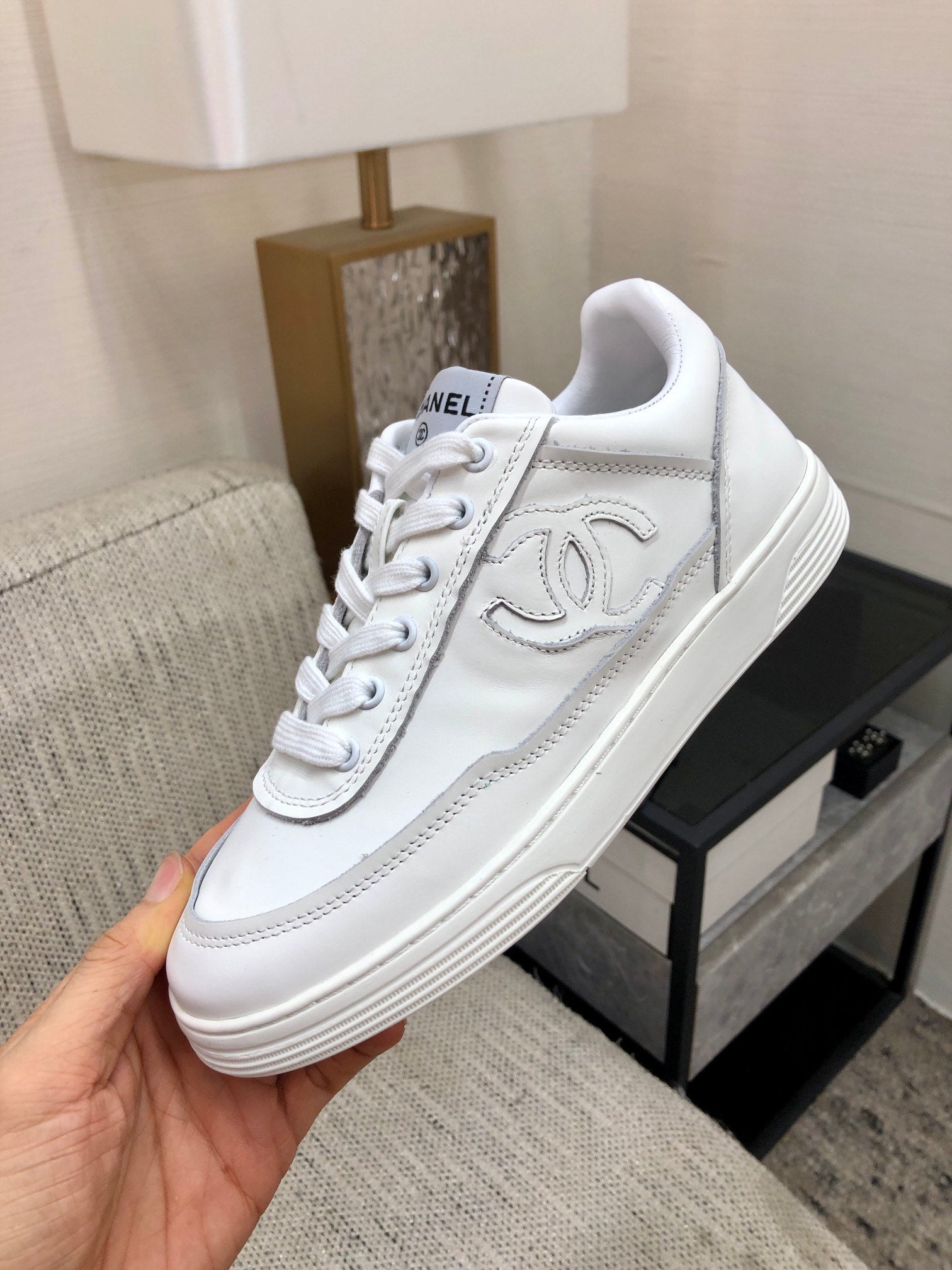 CC Sneaker White Cowhide