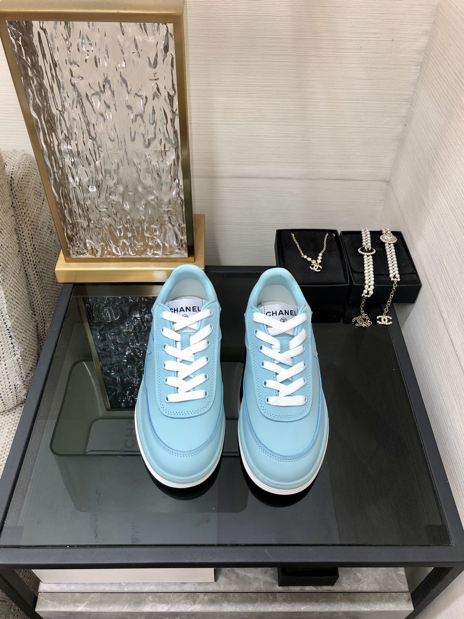 CC Sneaker Turquoise Blue Cowhide